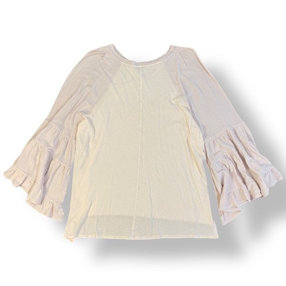 Free People No‎ Crying In Baseball Bell Sleeve Top Womens Size XS - Picture 6 of 17